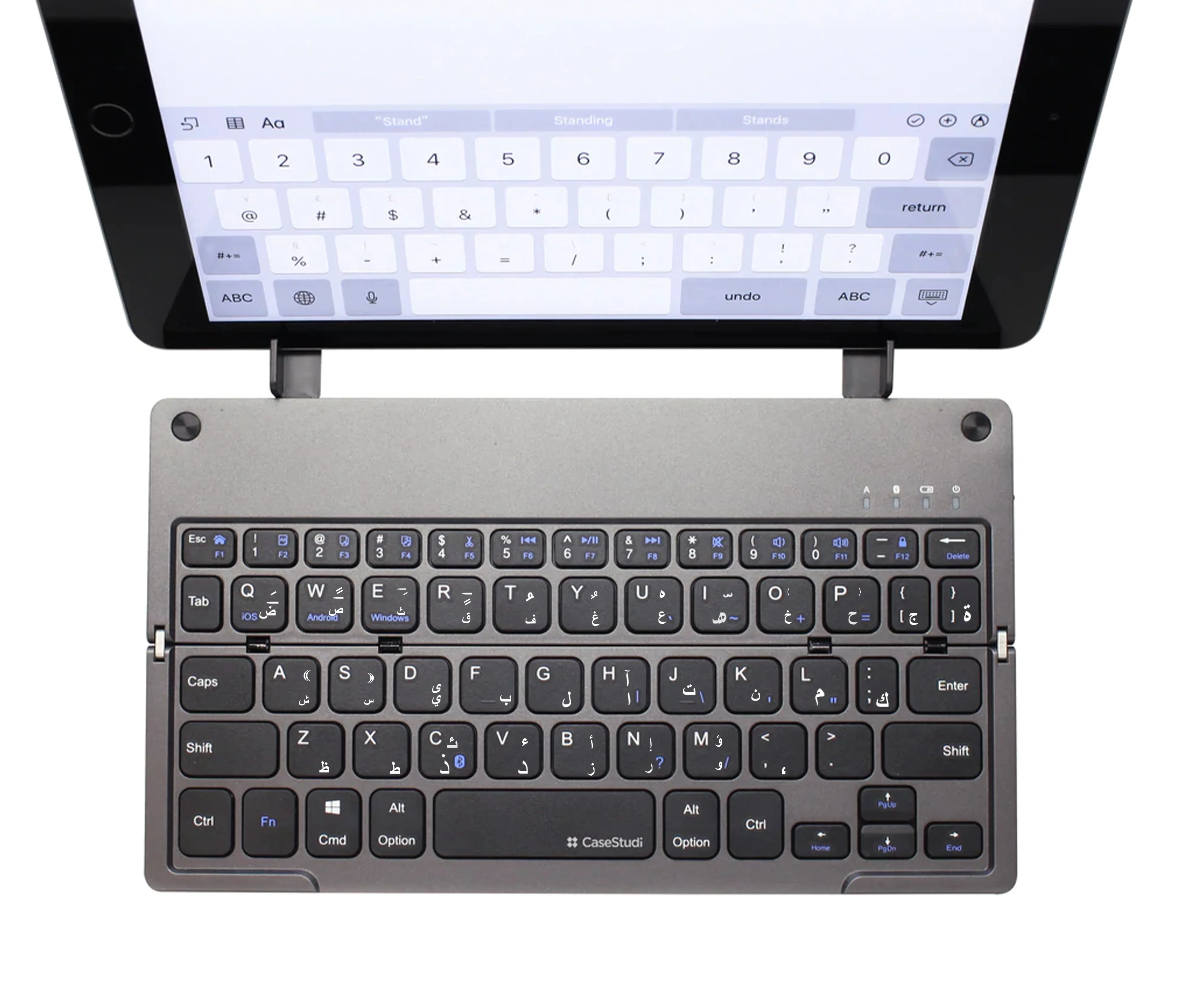 Casestudi Foldboard Bluetooth Wireless Keyboard -Grey - Tashqila Casestudi Foldboard Bluetooth Wireless Keyboard -Grey - Tashqila
